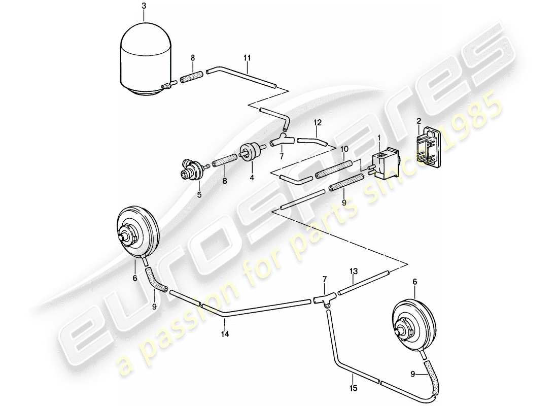 porsche 911 (1989) beam length adjustment part diagram