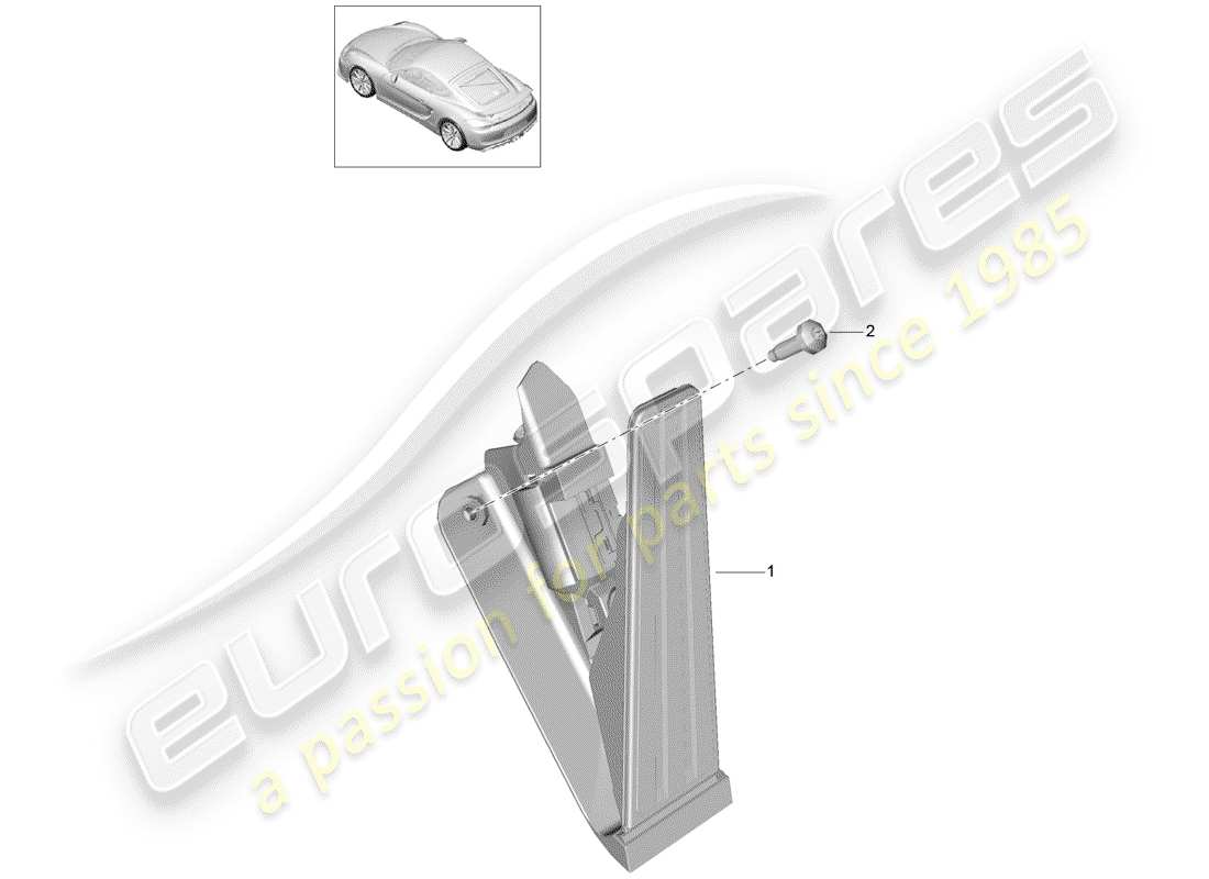 porsche 2016 pedals part diagram