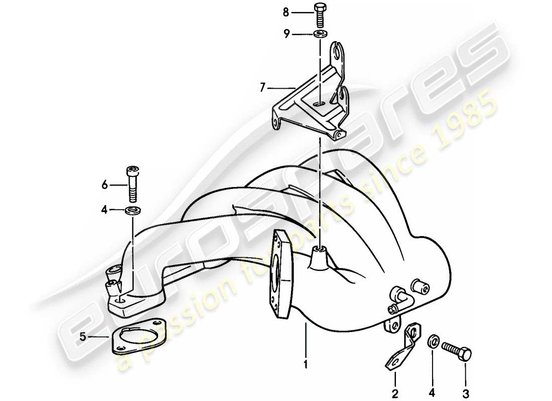 porsche 944 (1984) l-jetronic - 3 parts diagram