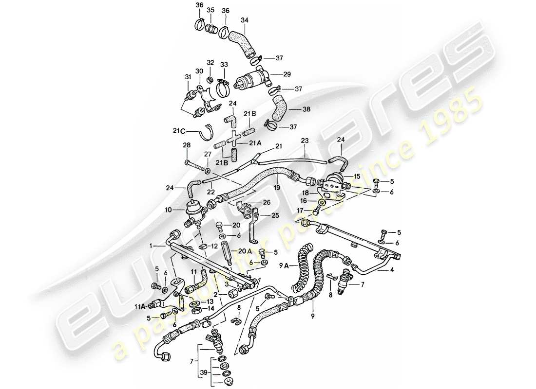 porsche 911 (1989) for - l-jetronic ii part diagram