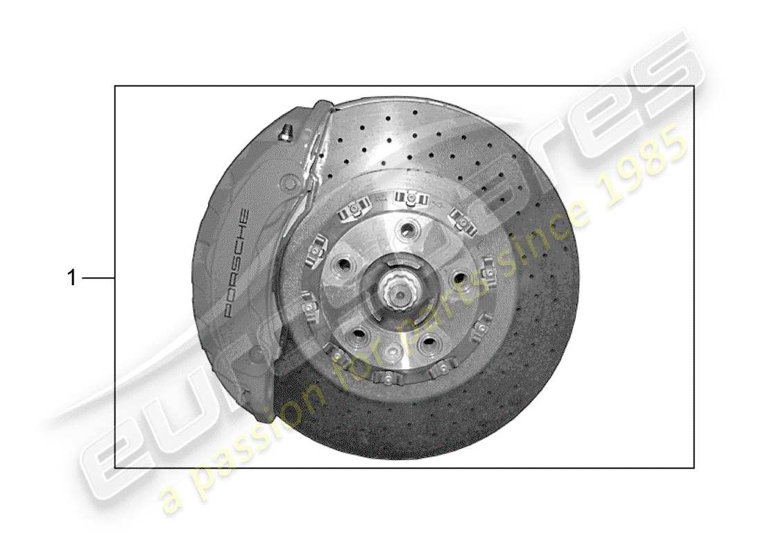 porsche tequipment cayenne (2018) brake part diagram