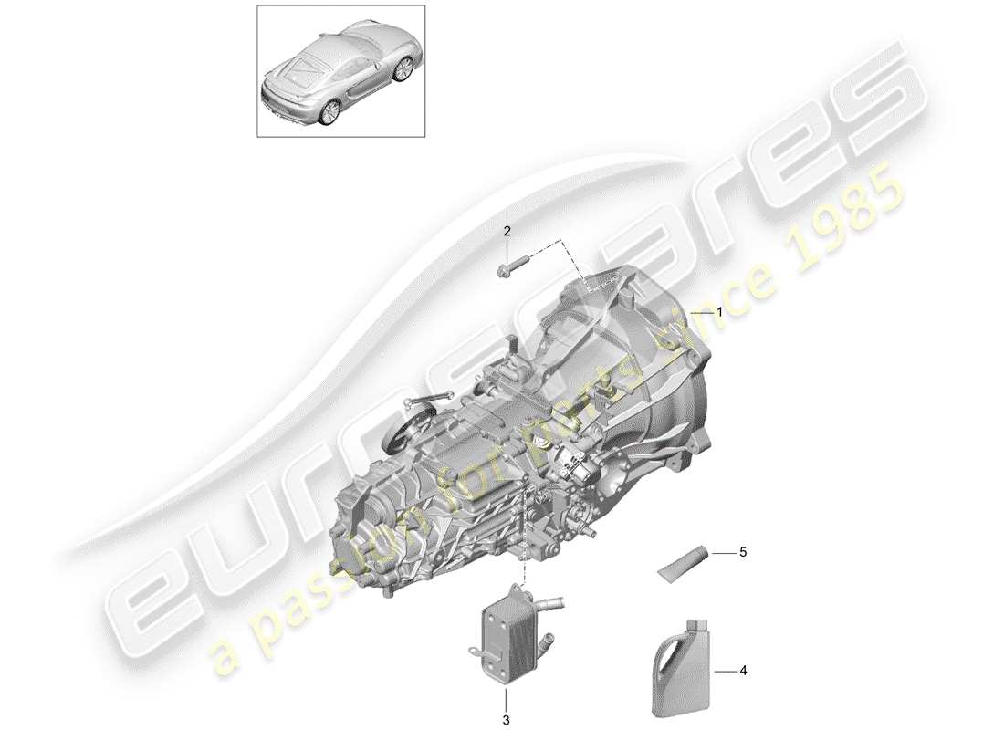 porsche 2016 manual gearbox part diagram