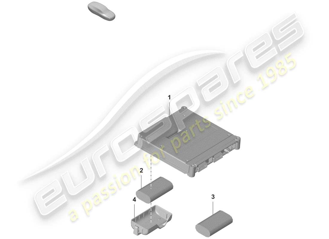 porsche 2019 control unit for emerg. call part diagram