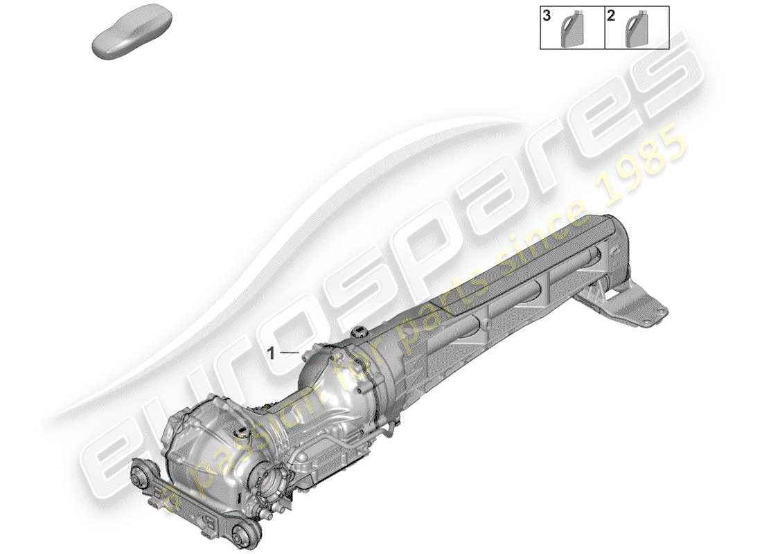 porsche 2019 front axle differential part diagram