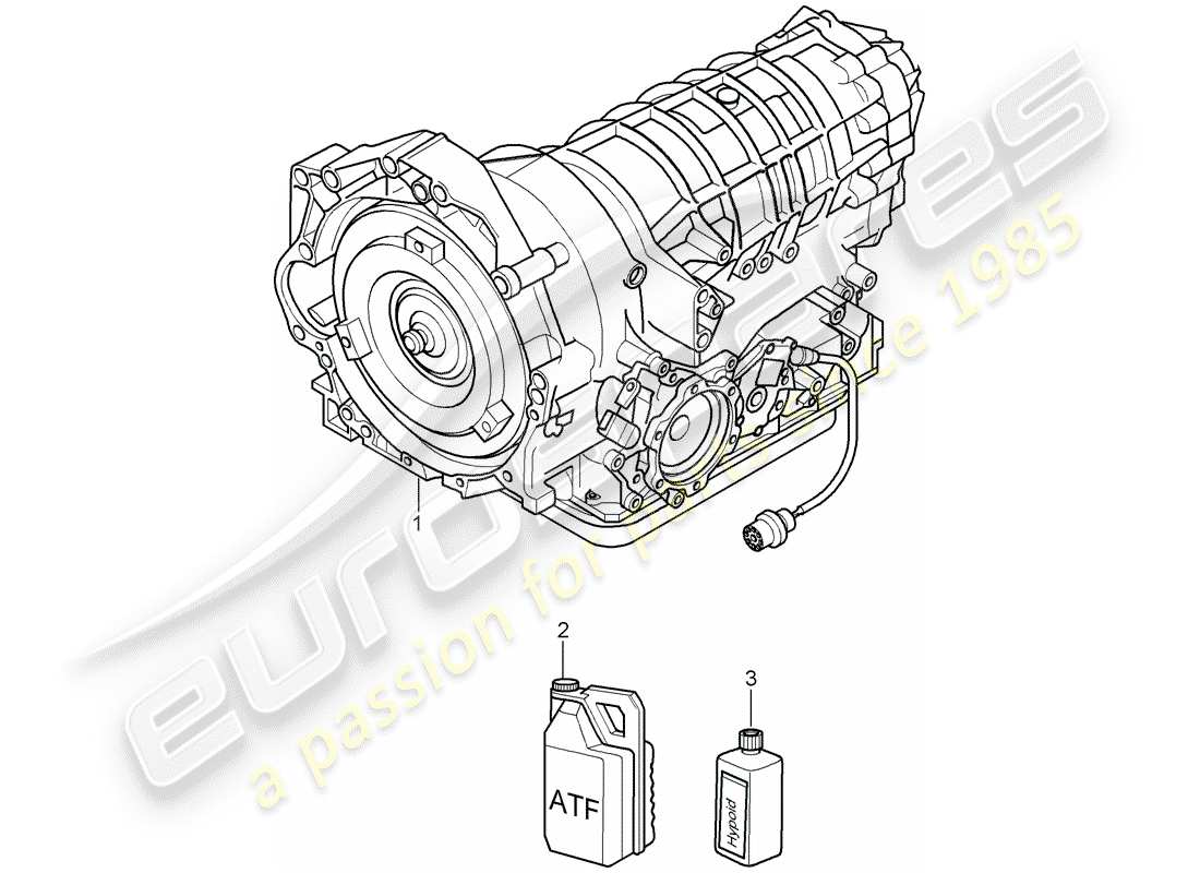 porsche cayman 987 (2006) tiptronic part diagram