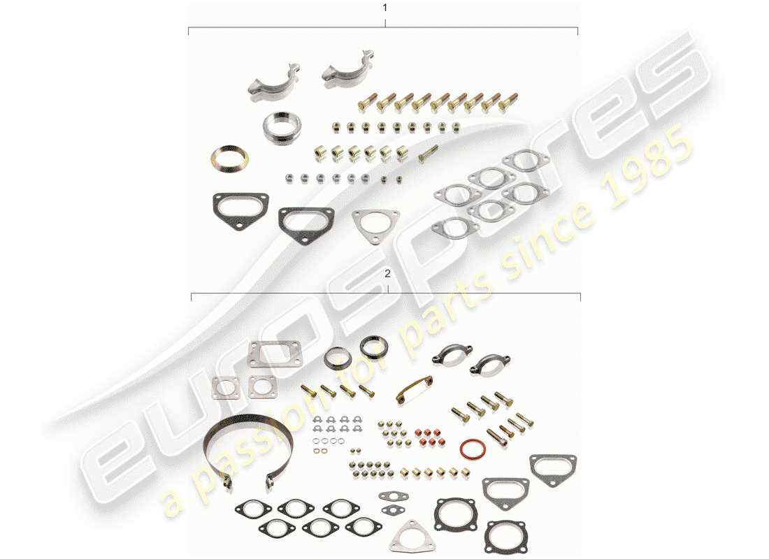 porsche 1985 (911) assembly - repair kit - maintenance set parts diagram