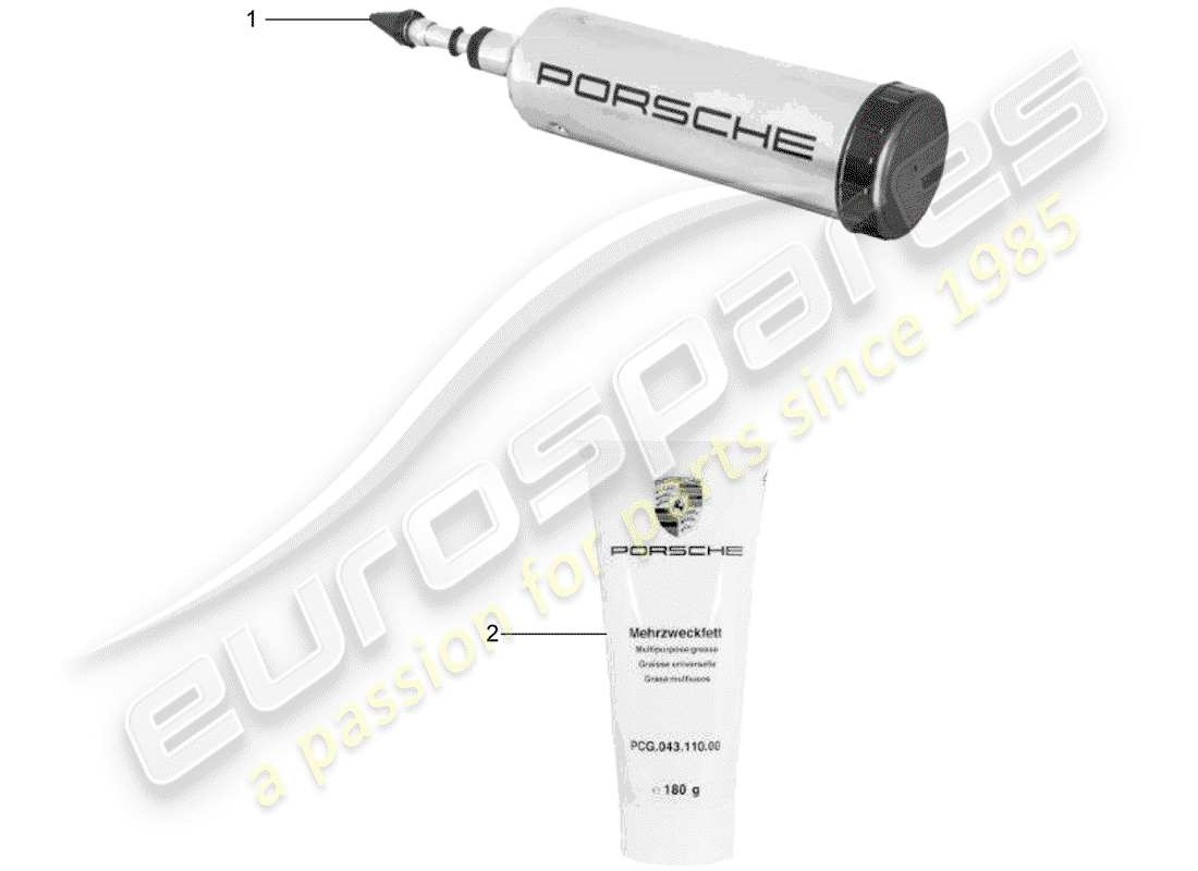 porsche classic accessories (2007) tool - lubricants part diagram