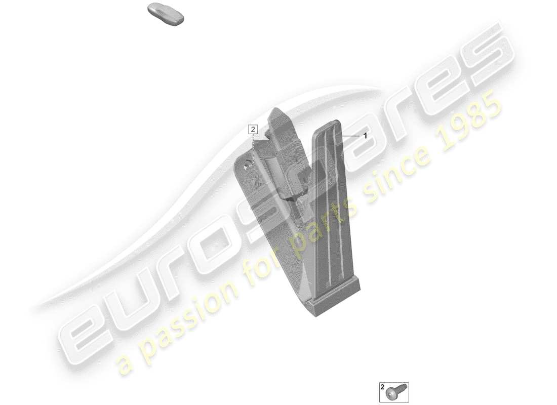 porsche 992 (2020) accelerator pedal part diagram