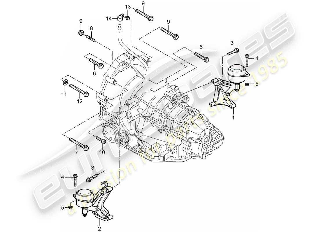 porsche boxster 987 (2006) tiptronic parts diagram