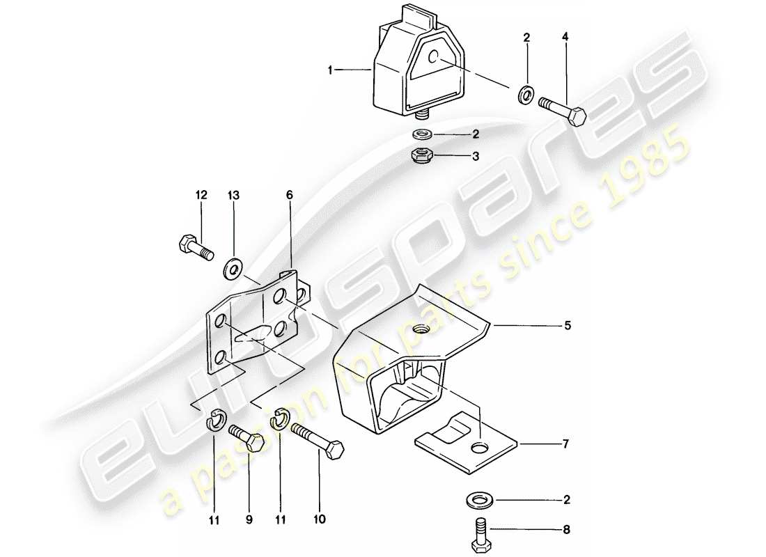 porsche 924 (1976) transmission suspension parts diagram