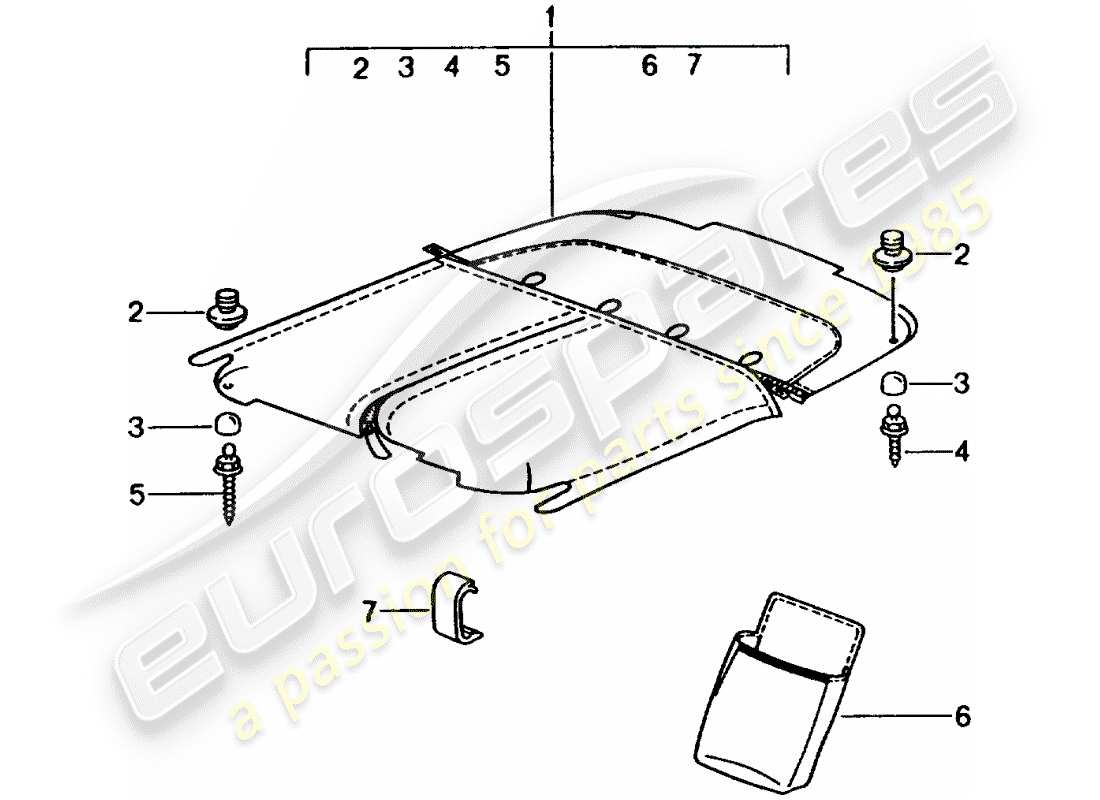 porsche tequipment catalogue (2011) tonneau cover parts diagram