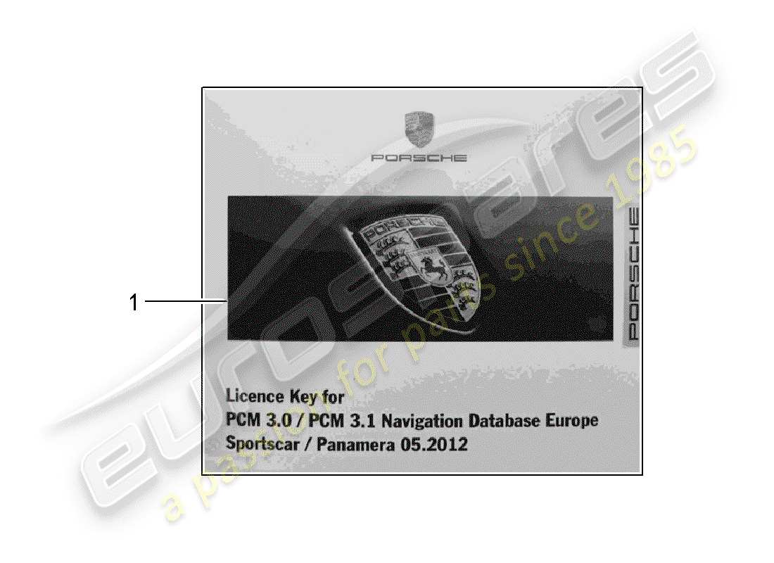 porsche tequipment catalogue (2003) release document for part diagram