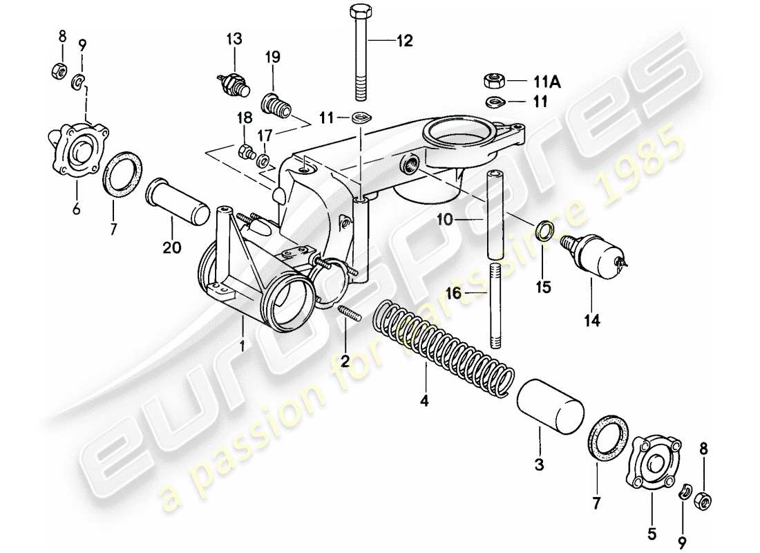 porsche 1986 (911) for - k-jetronic ii parts diagram