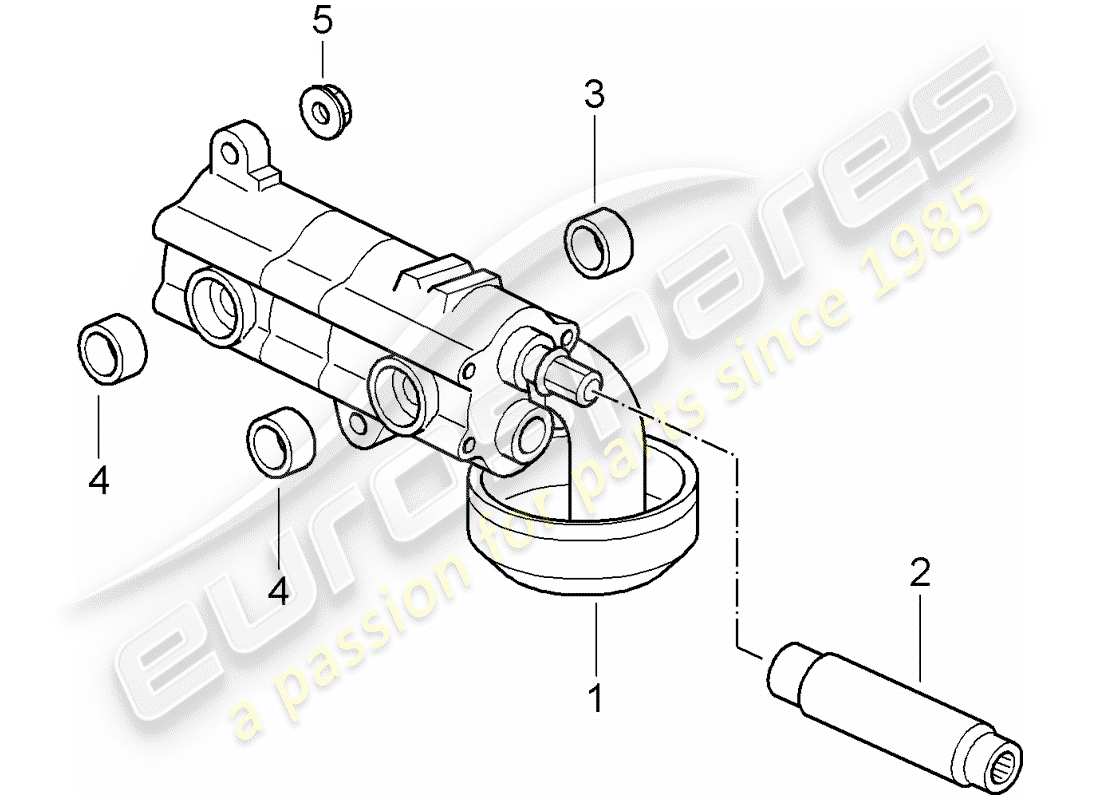 porsche 997 t/gt2 (2007) oil pump part diagram