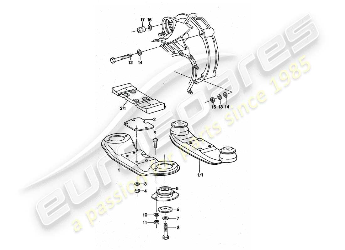 porsche 911 turbo (1977) transmission suspension part diagram