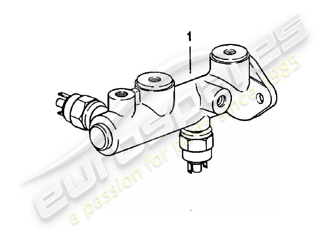 porsche 924 (1980) brake master cylinder part diagram