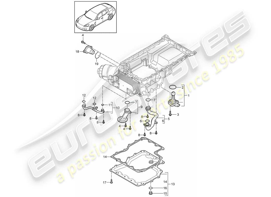 porsche panamera 970 (2016) intake manifold part diagram