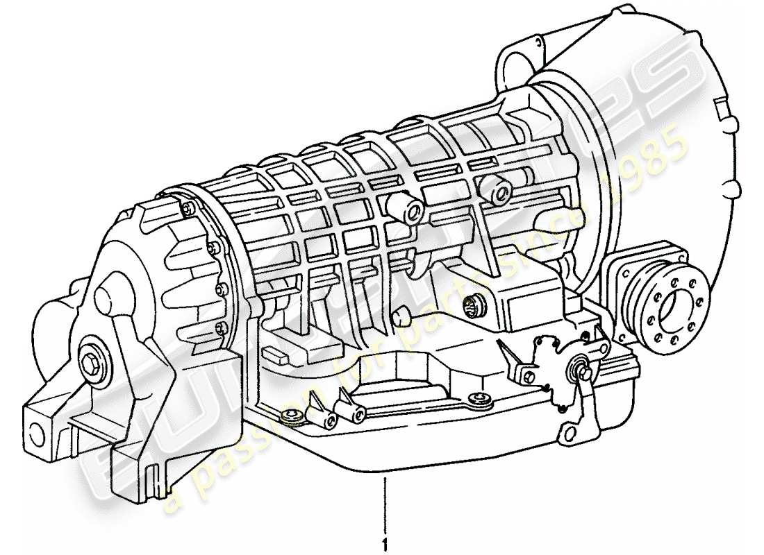 porsche replacement catalogue (1968) replacement transmission part diagram