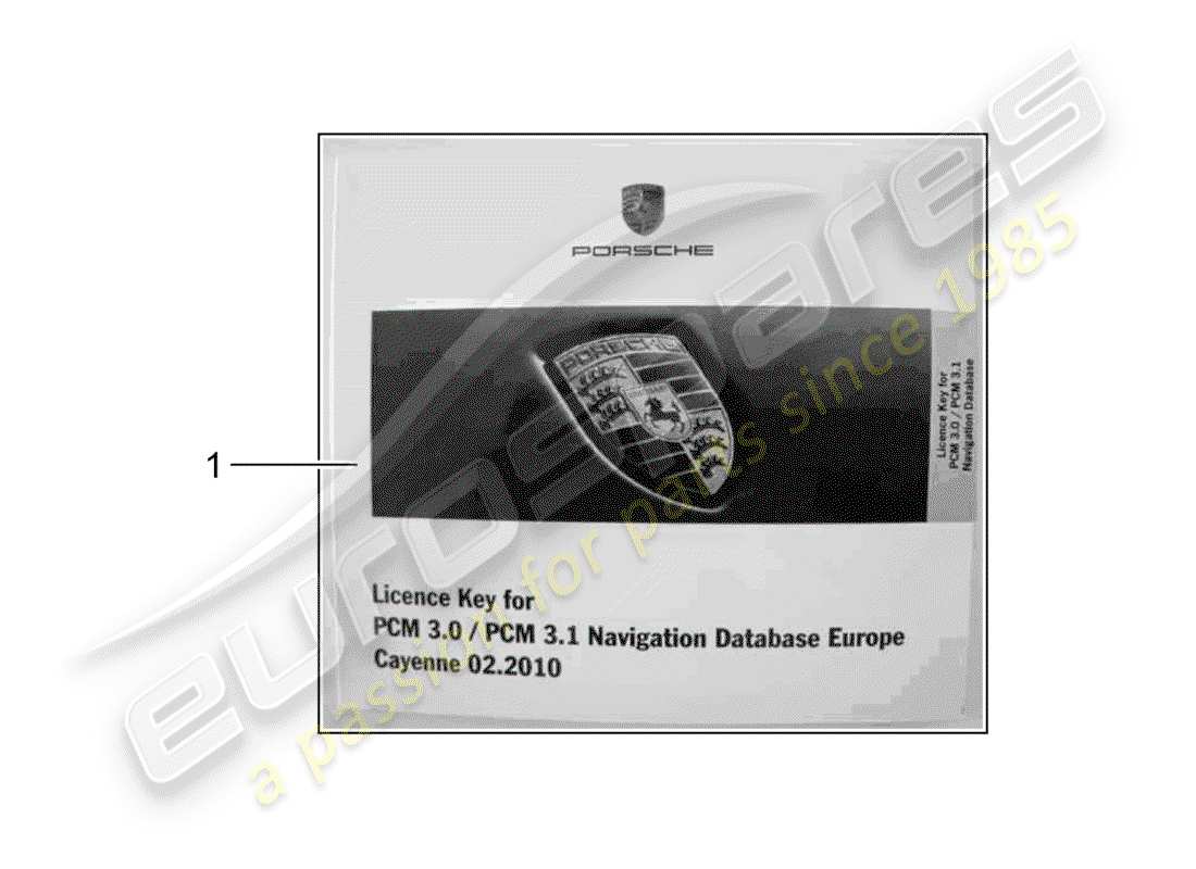 porsche tequipment cayenne (2010) navigation system part diagram