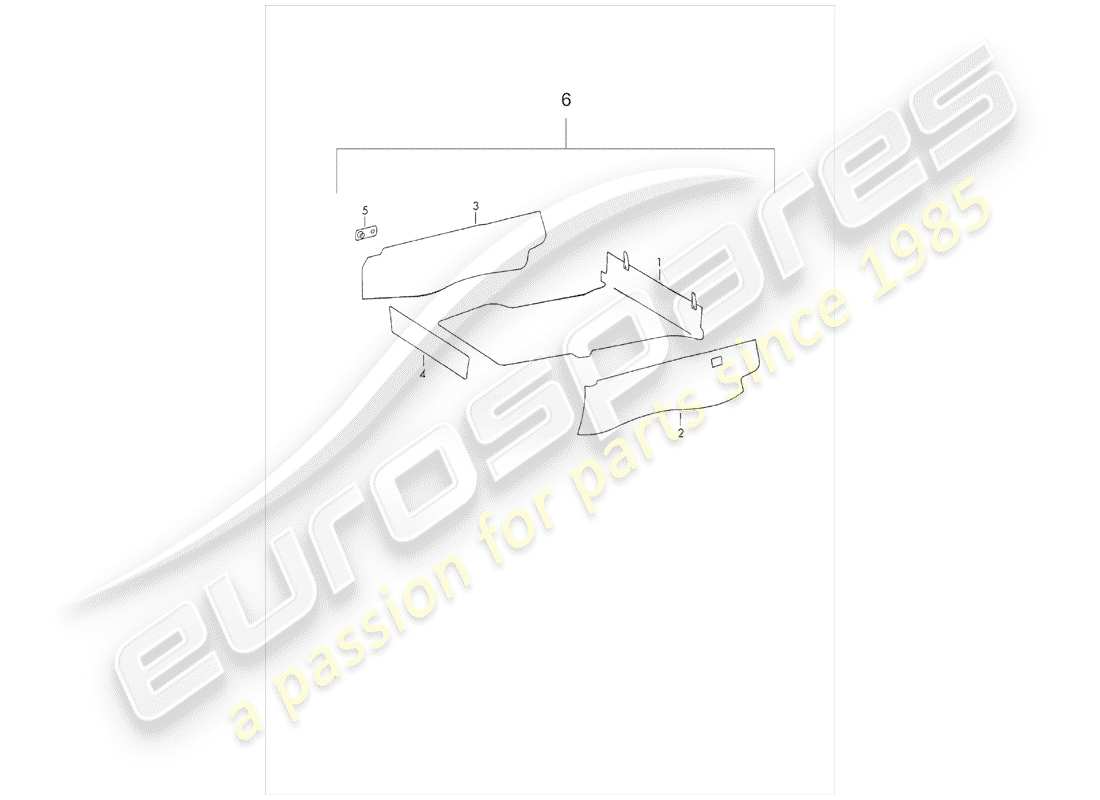 porsche 911 (1972) interior equipment part diagram