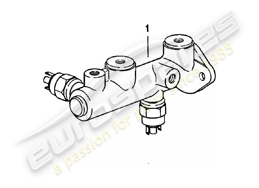 porsche 924 (1984) brake master cylinder part diagram