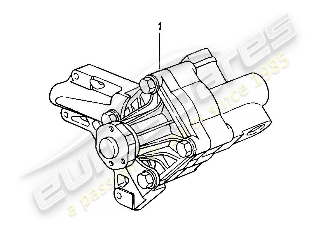 porsche replacement catalogue (1983) power-steering pump part diagram