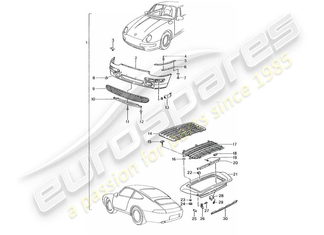 porsche tequipment catalogue (1993) aerokit parts diagram