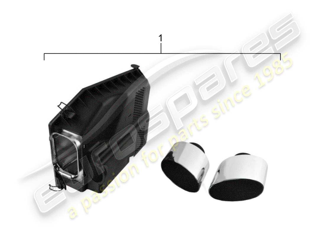 porsche classic accessories (2007) exh.optic sound package - - d - mj 1994>> - mj 1998 part diagram