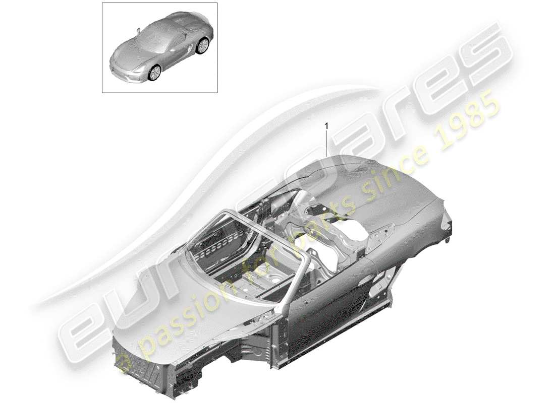 porsche 2016 car body part diagram