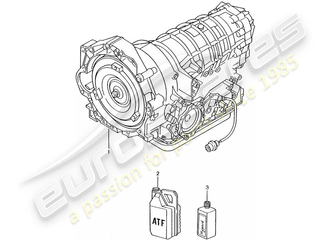 porsche boxster 986 (2004) tiptronic part diagram