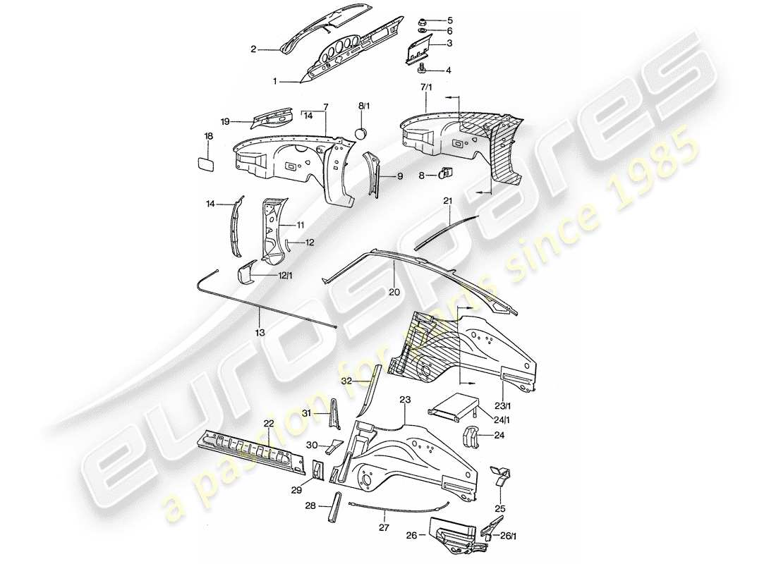 part diagram containing part number 91150199701