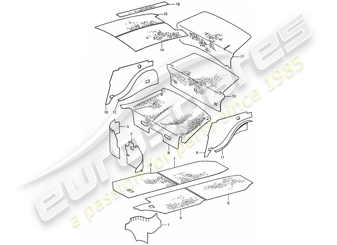 a part diagram from the porsche 911 parts catalogue