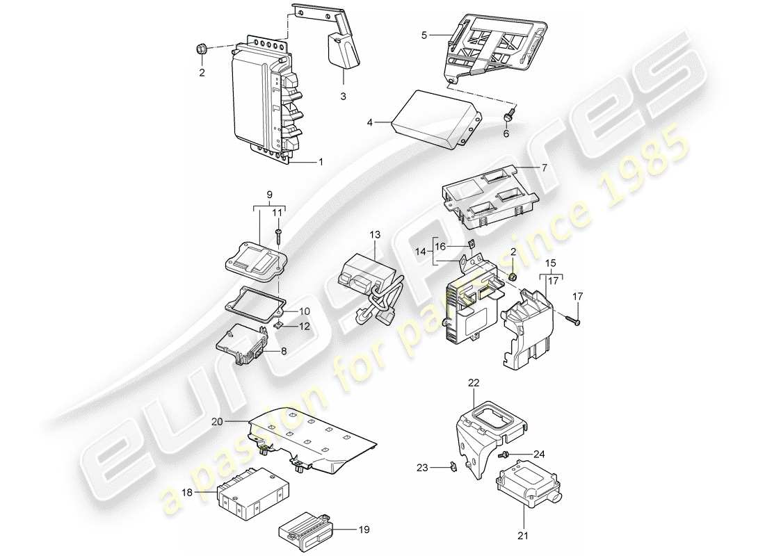 part diagram containing part number 98761813101