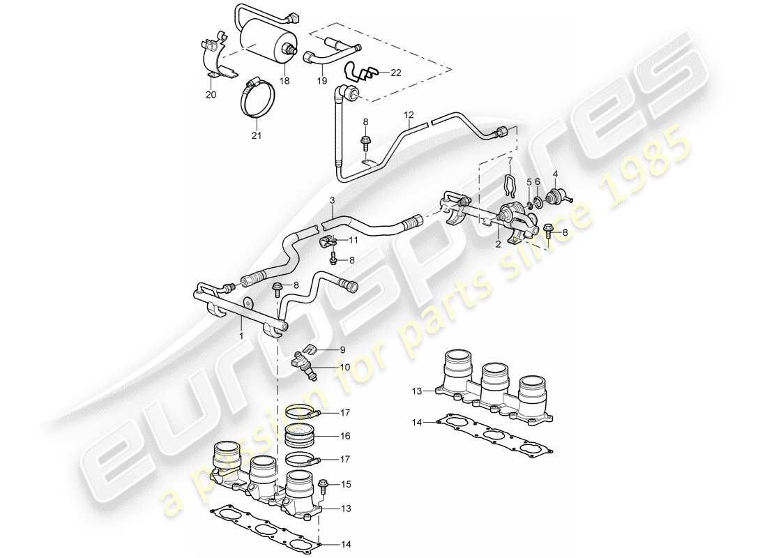 a part diagram from the porsche 997 parts catalogue