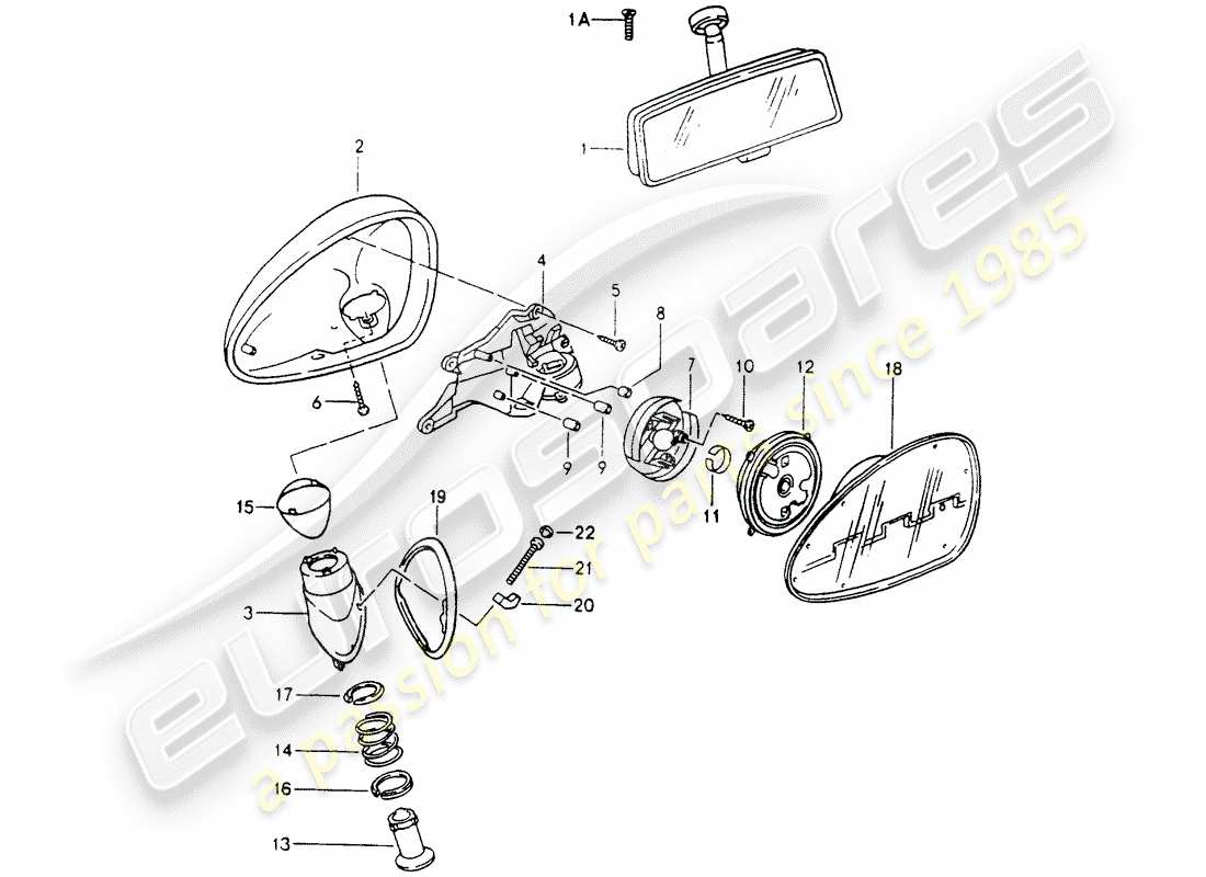 a part diagram from the porsche 964 parts catalogue