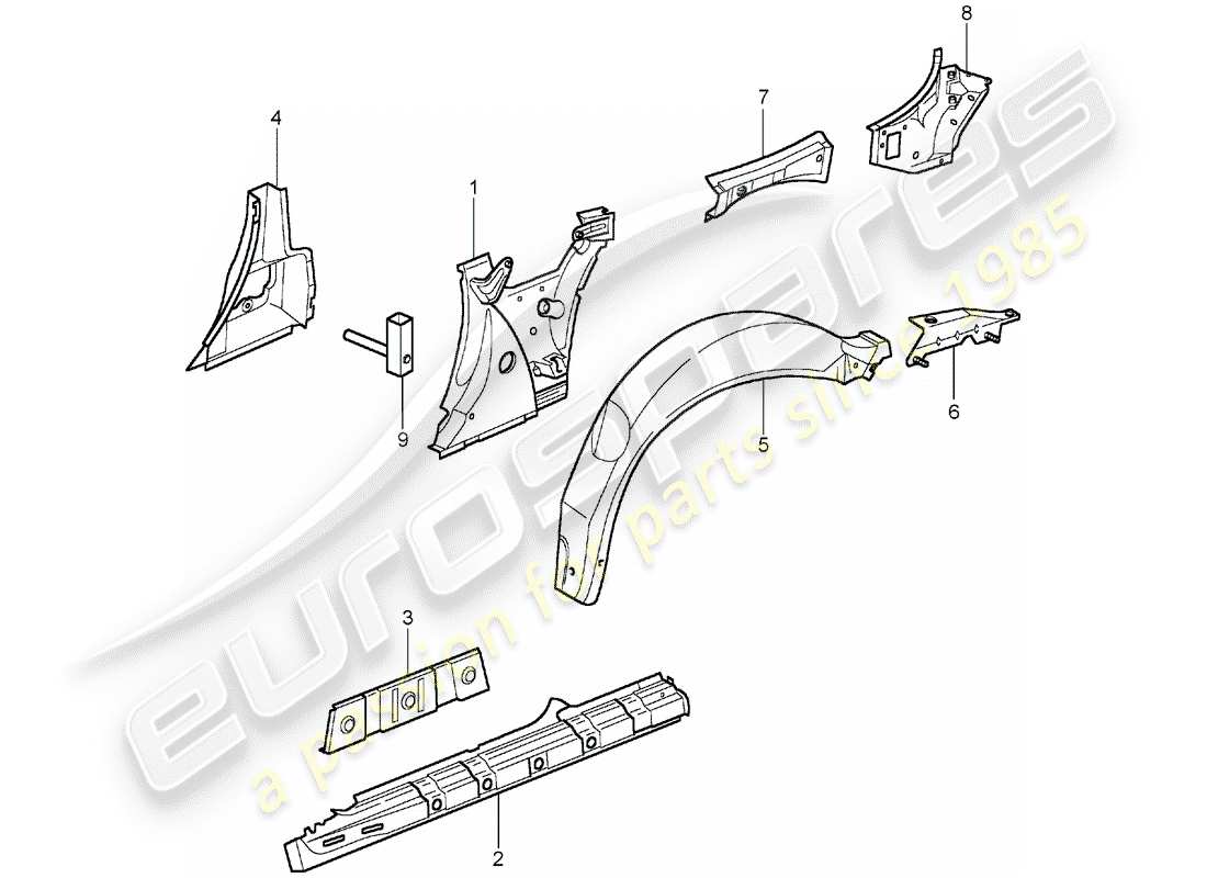 part diagram containing part number 99650268401