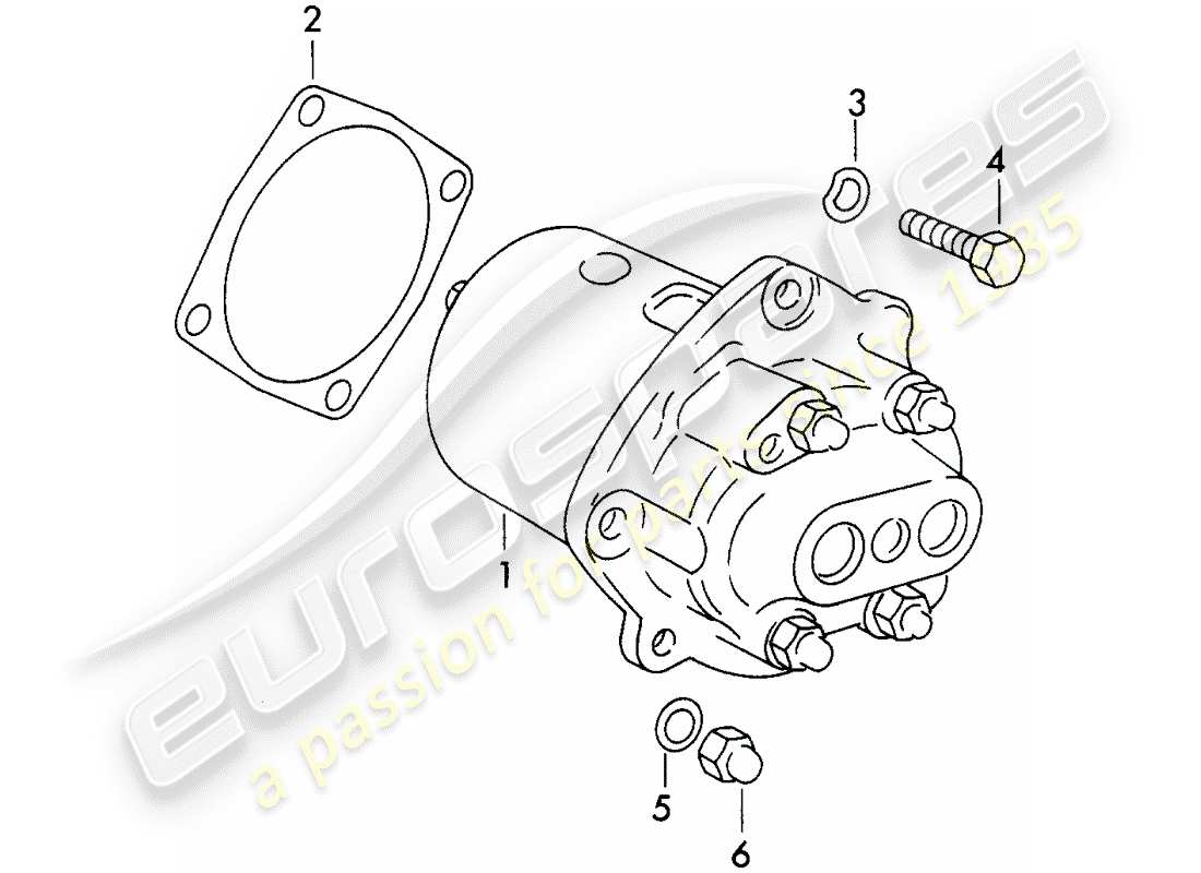 a part diagram from the porsche 356b/356c (1963) parts catalogue