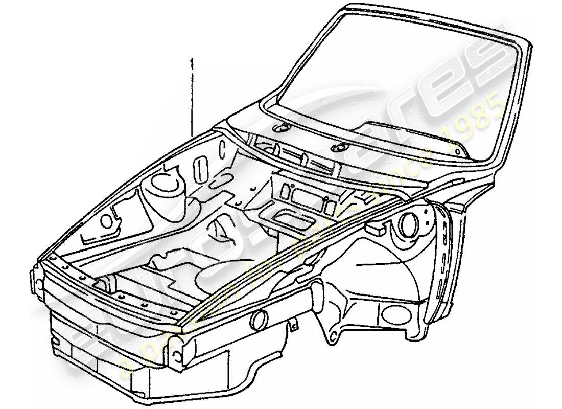 a part diagram from the porsche 964 parts catalogue