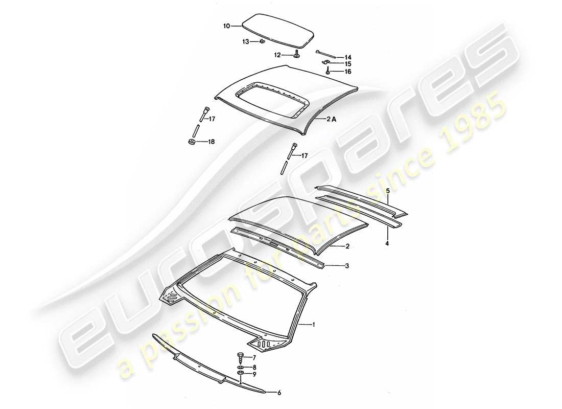 a part diagram from the porsche 928 (1994) parts catalogue