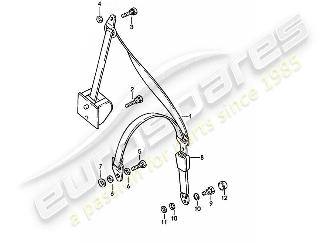 a part diagram from the porsche 928 (1995) parts catalogue