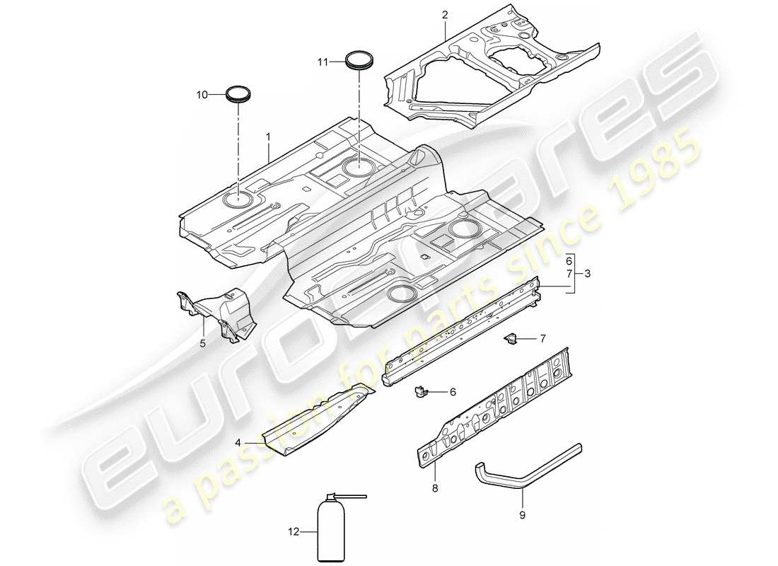 a part diagram from the porsche boxster 987 (2008) parts catalogue