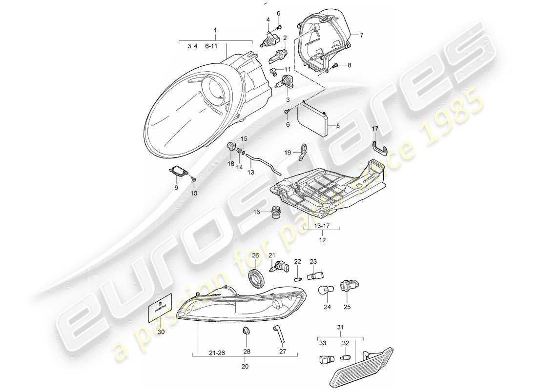 part diagram containing part number 99763112601