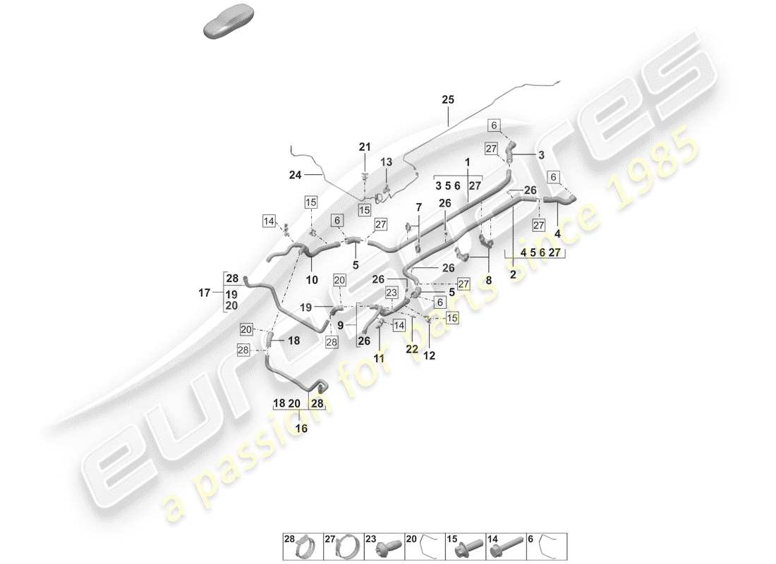 part diagram containing part number 992121105