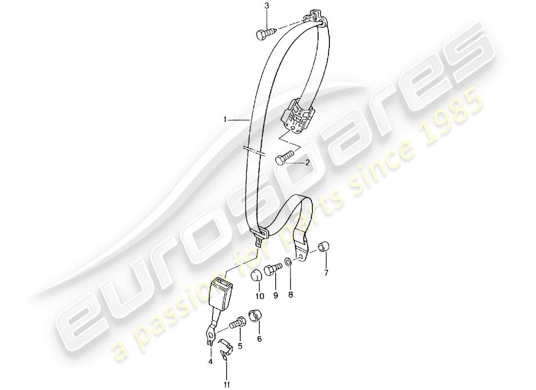 a part diagram from the porsche 996 parts catalogue