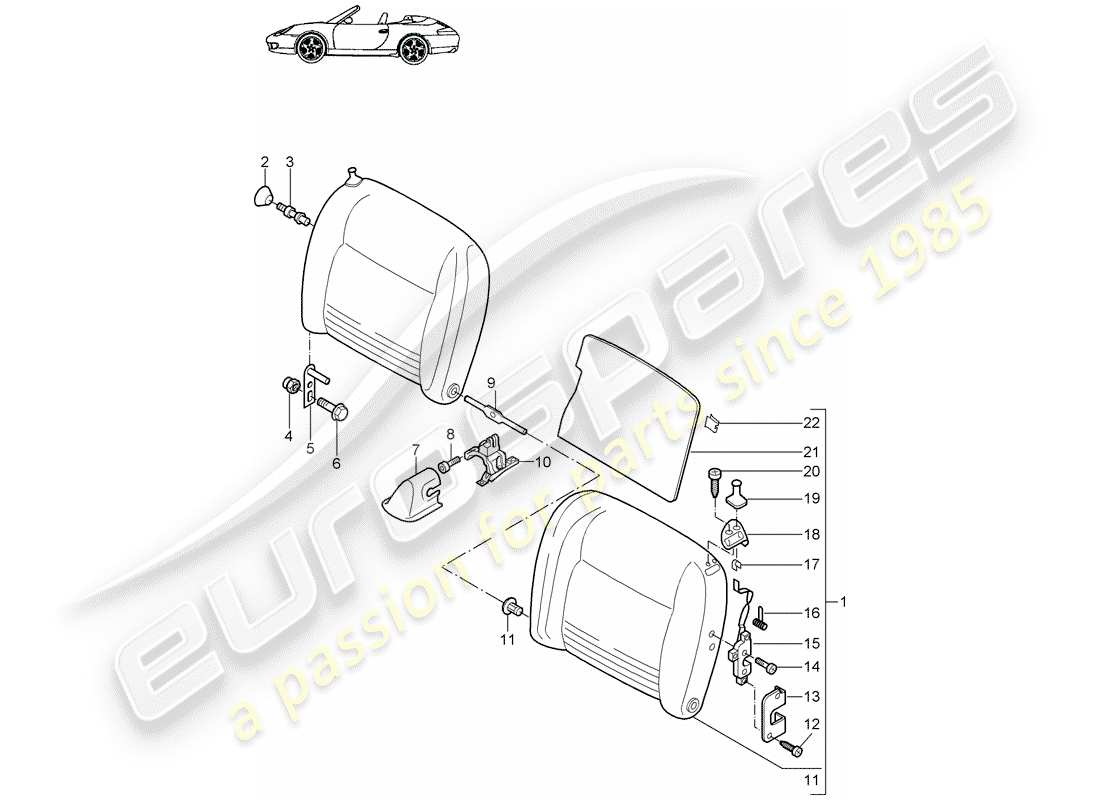 part diagram containing part number 99652226705