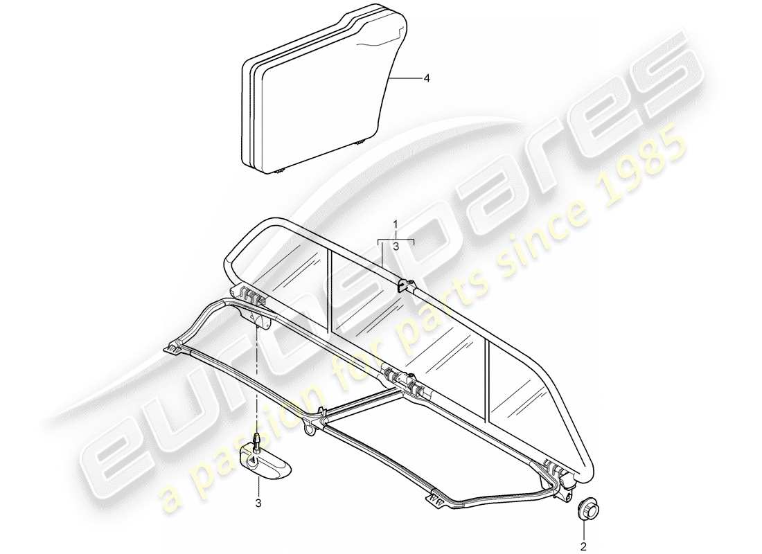 a part diagram from the porsche 997 gen. 2 parts catalogue