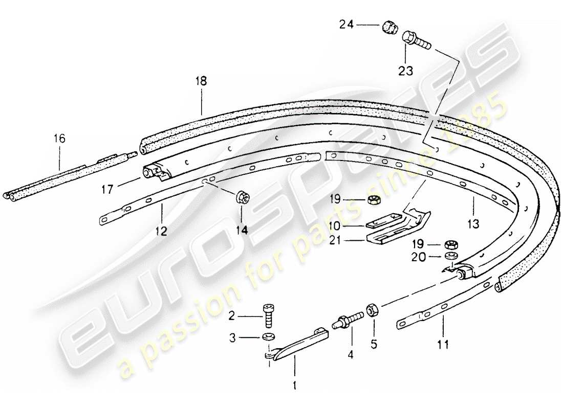 a part diagram from the porsche 964 parts catalogue