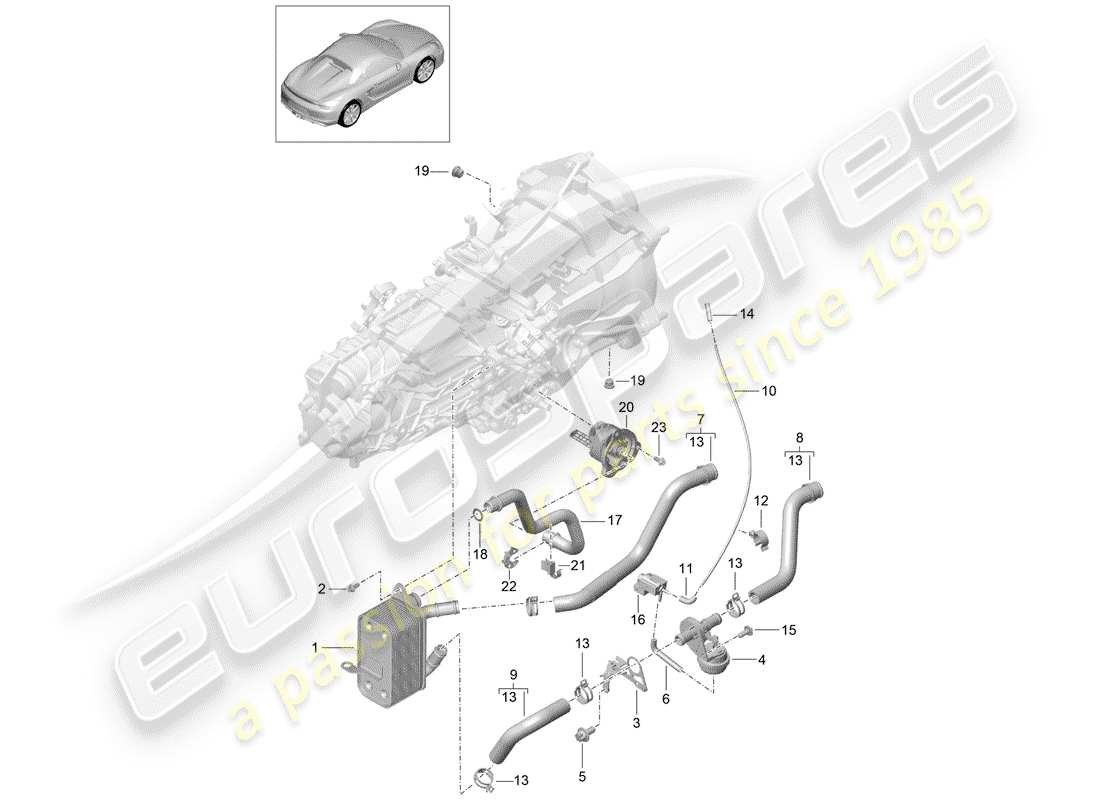 porsche 2016 manual gearbox part diagram