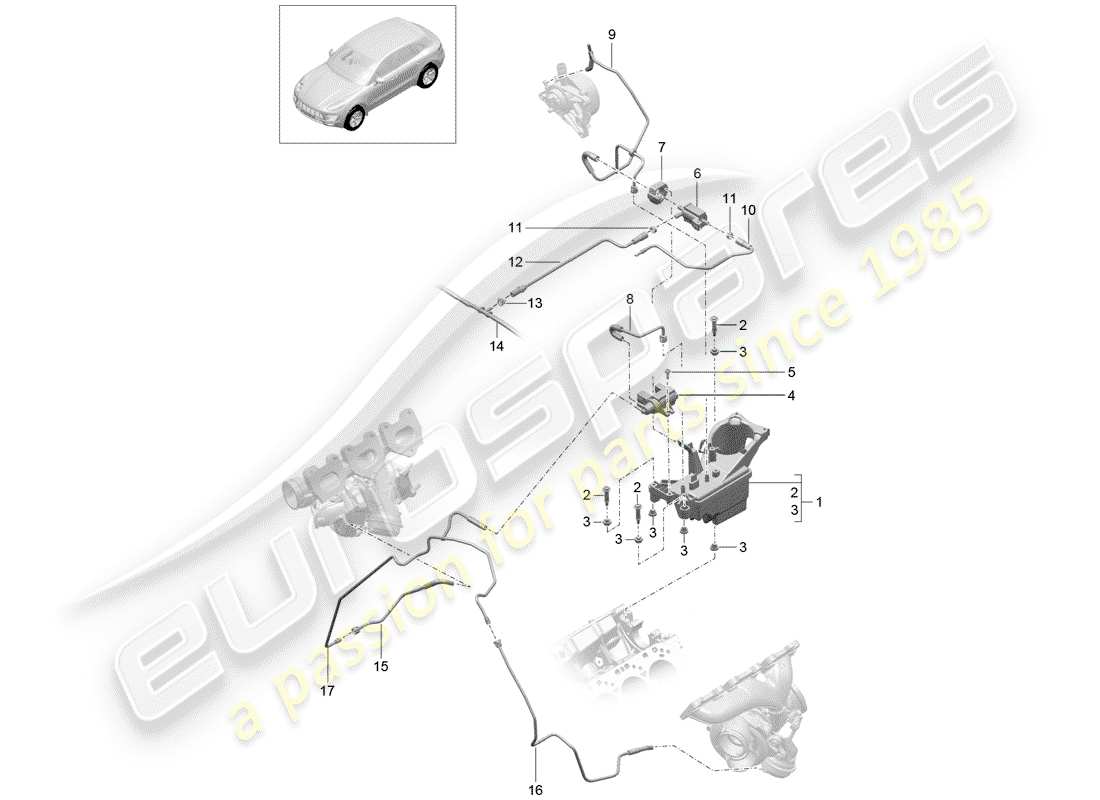 porsche macan (2018) for vehicles with charge part diagram