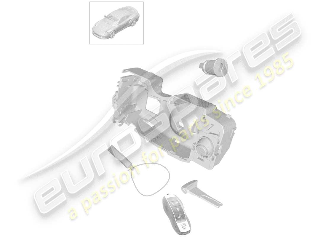 porsche 991 turbo (2014) repair kit parts diagram